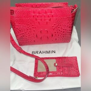Brahmin Hillary crossbody & credit card wallet.